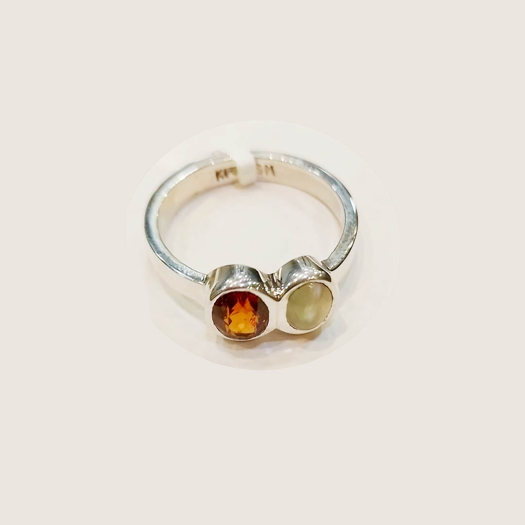 Rahu Ketu Silver Ring