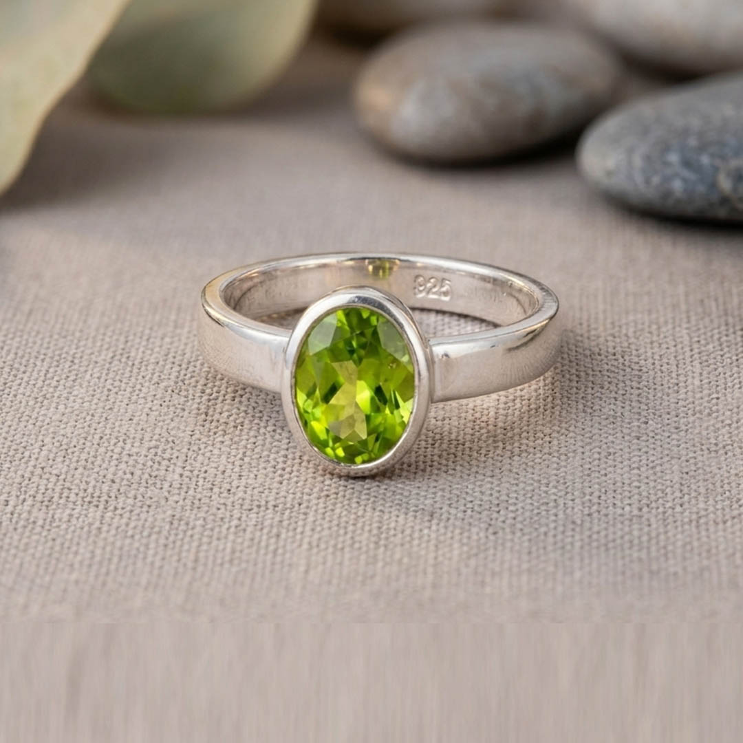 Peridot SIlver Ring