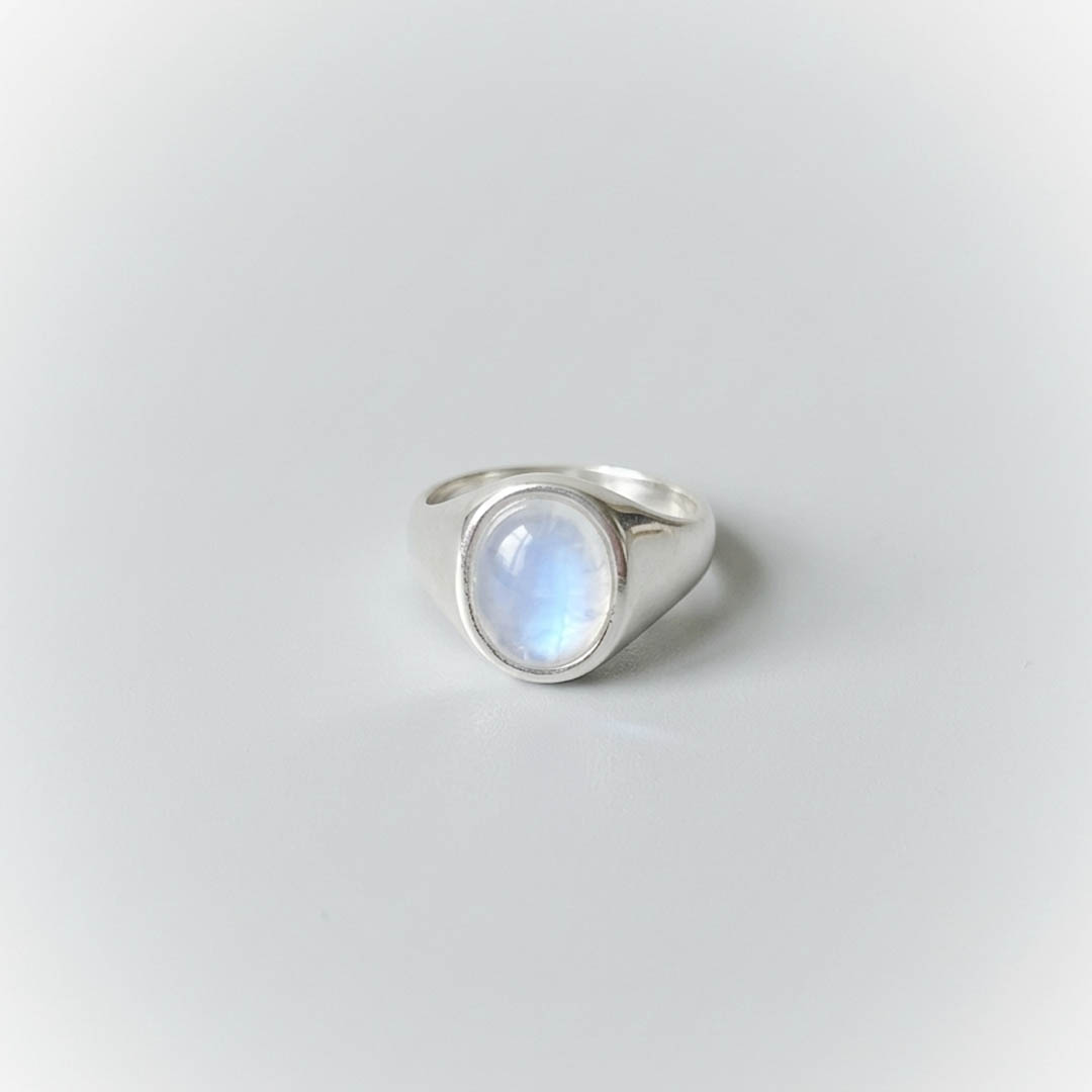 Moonstone Silver Ring
